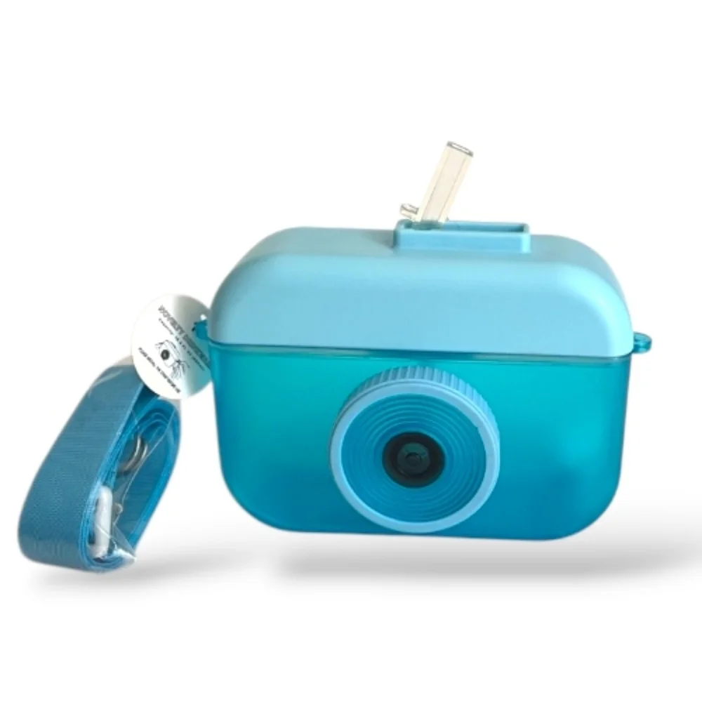 Target Bullseye Playground Blue Camera Sip Bottle NWT Viral Cup 15.2 fl oz